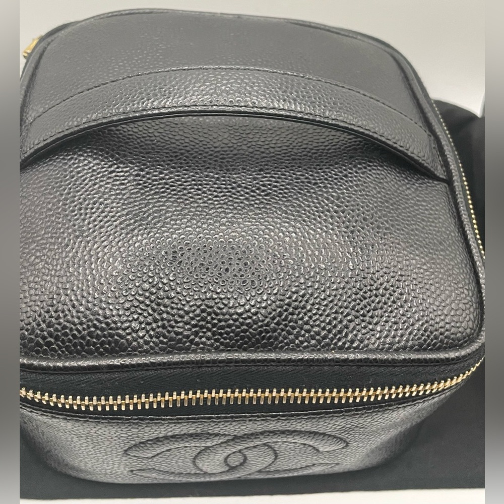 Chanel | Timeless Small Vanity | Caviar Leather | Lambskin Interior | Vintage - Picture 5 of 16